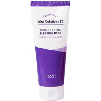 Jigott Vita Solution 12 Brightening Sleeping Pack - Маска для лица осветляющая ночная